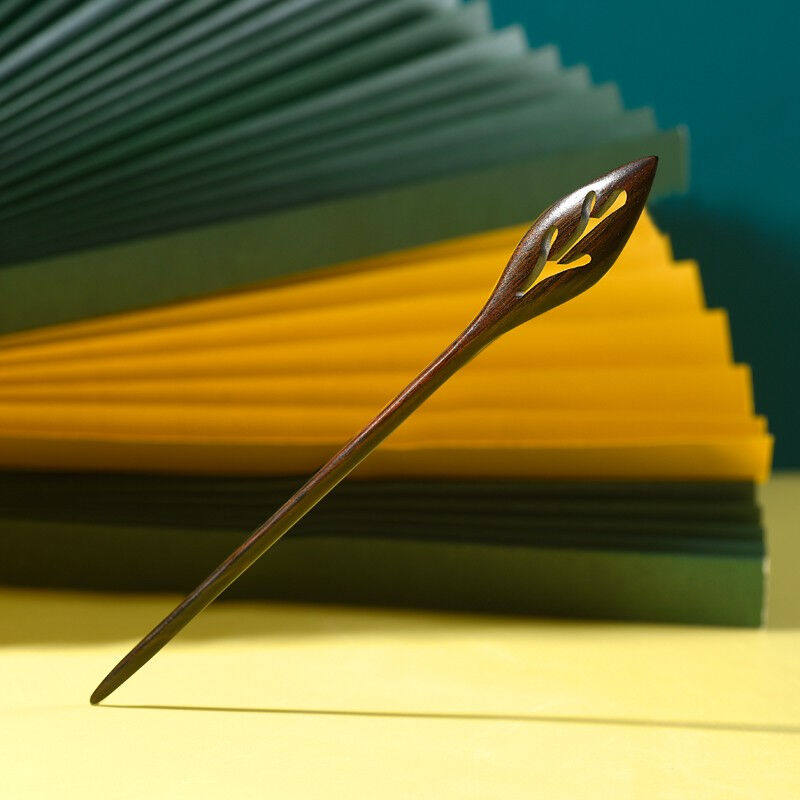 谭木匠古风汉服发饰黑檀木发簪子发钗萌芽现代简约盘发送女友老婆