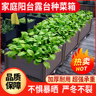 种植箱种菜专用箱阳台露台长方形楼顶花盆特大清仓户外蔬菜大花箱