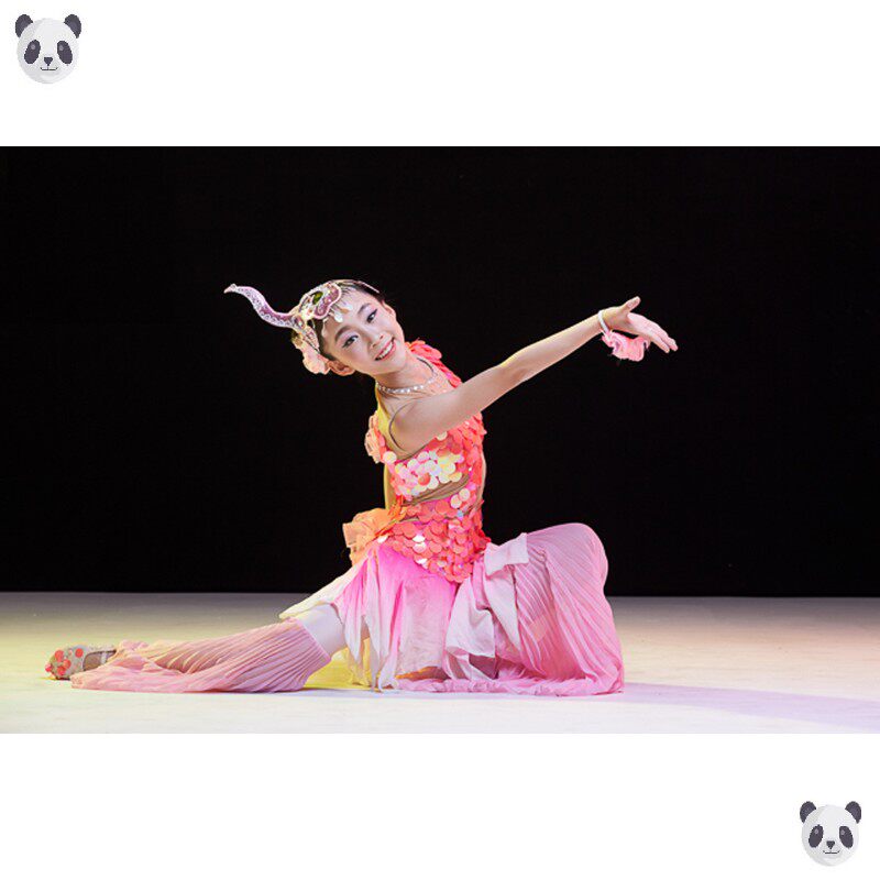 新款小荷风采唧唧鱼儿跃儿童傣族鱼儿欢歌舞蹈演出服美人鱼表演服