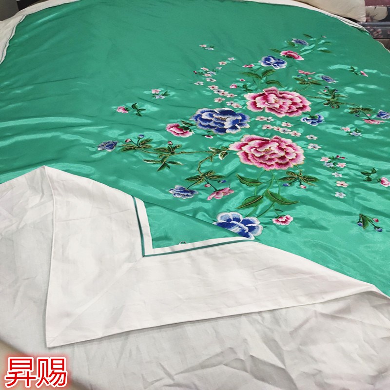 真丝软缎被面丝绸被套图片