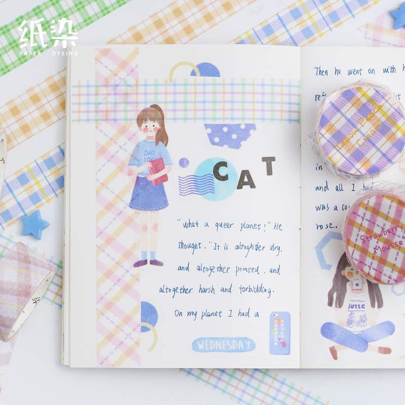 Collage colour lattice Paper tape One-third Plaid PDA grid Hand account tapein the Electronic Dictionary/Electronic paper book/Stationery , Adhesive Supplies , Tape/Tape/Strips category - from Buy2taobao.com to provide professional Taobao agent buy service
