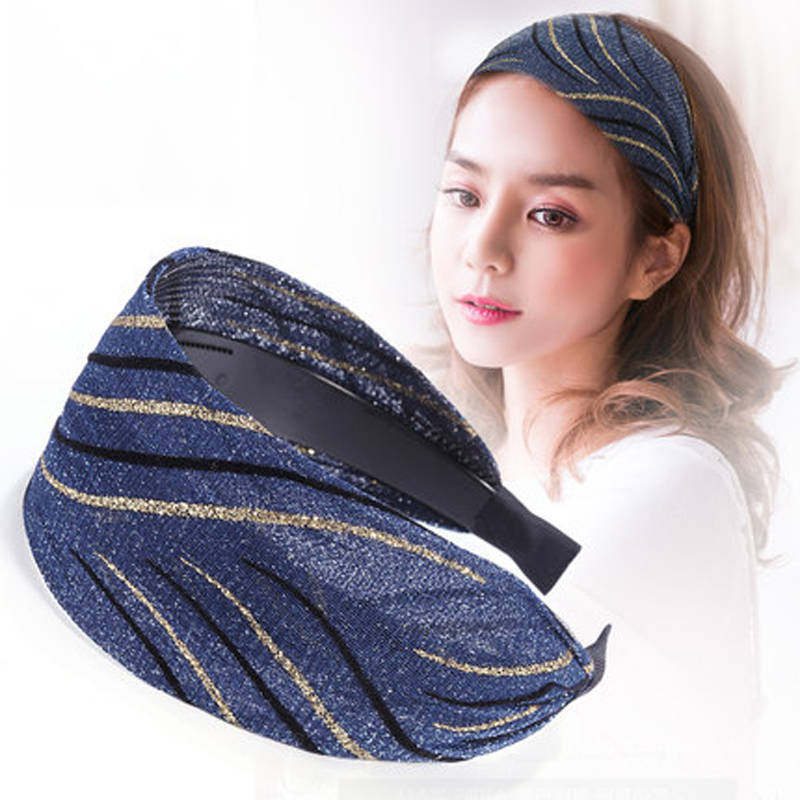 韩国宽边发箍甜美淑女发夹短发发带简约百搭遮白发宽发卡成人女