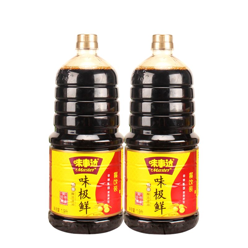 1.9 l*2瓶厨房烹饪味事达味极鲜 券后44.5元包邮