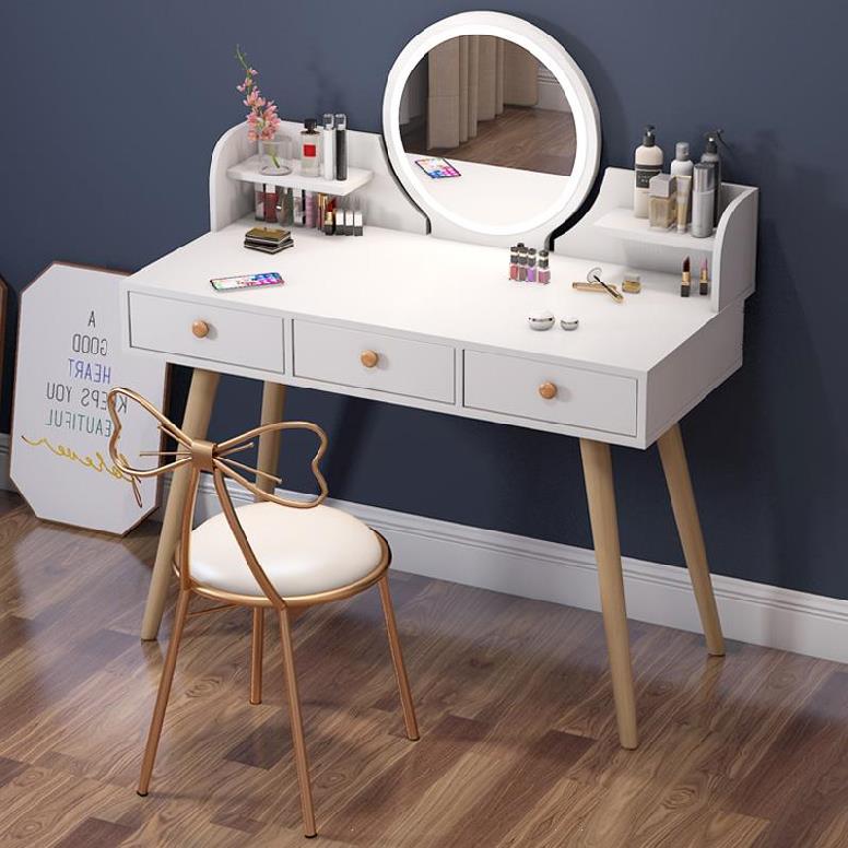 girl Circular mirror Nordic simple and easy Dressing tables stool luxury Small bedroom intelligence mirror Dressers Make-up chairsin the Residential furniture , Tables , Dressing/Desk category - from Buy2taobao.com to provide professional Taobao agent buy service