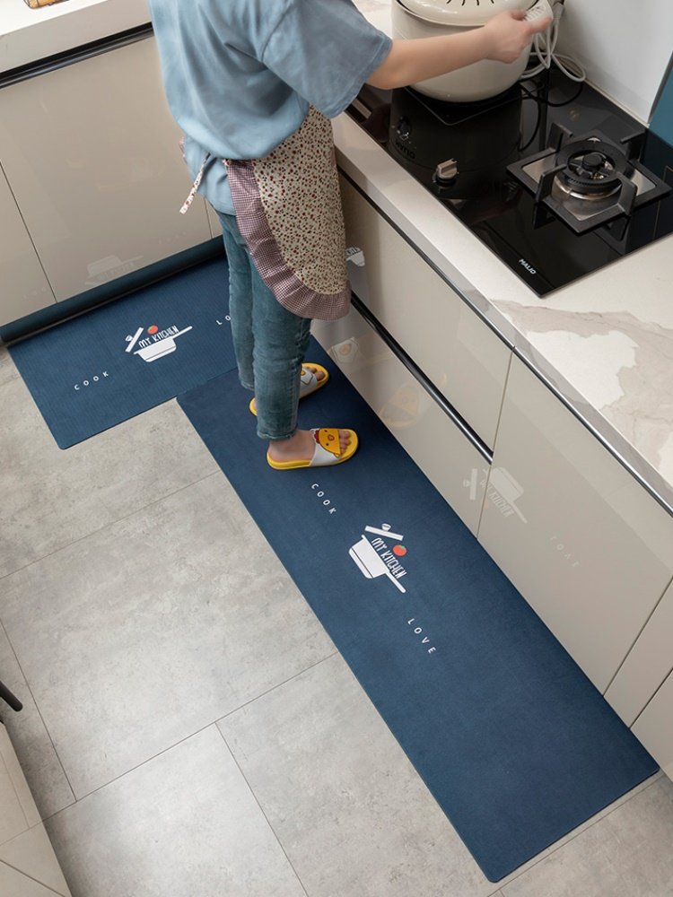 厨房地垫防油防滑耐脏家用垫子地毯可擦免洗进门脚垫吸水卧室门垫