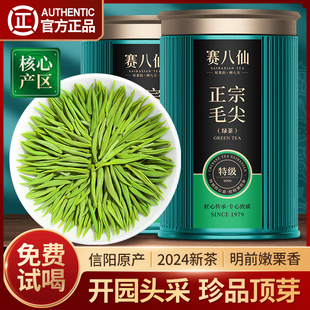 赛八仙珍品顶芽2024新茶毛尖茶叶信阳绿茶明前特级嫩芽散装毛尖茶