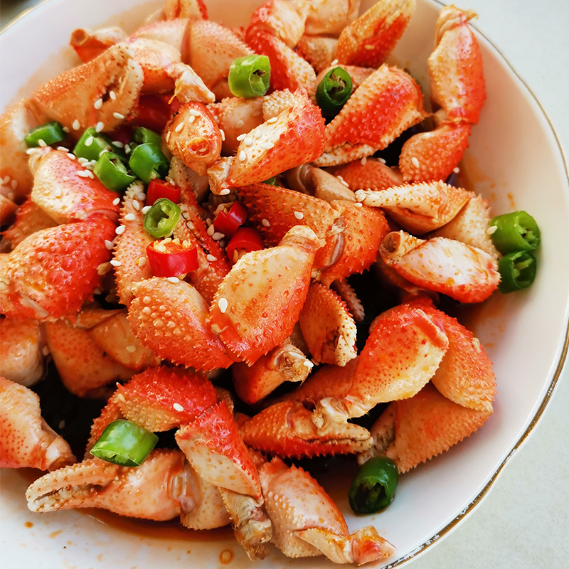 大连海鲜特产鲜活寄居蟹腿食用海怪海螃蟹腿椰子蟹脚大麻辣虾怪腿