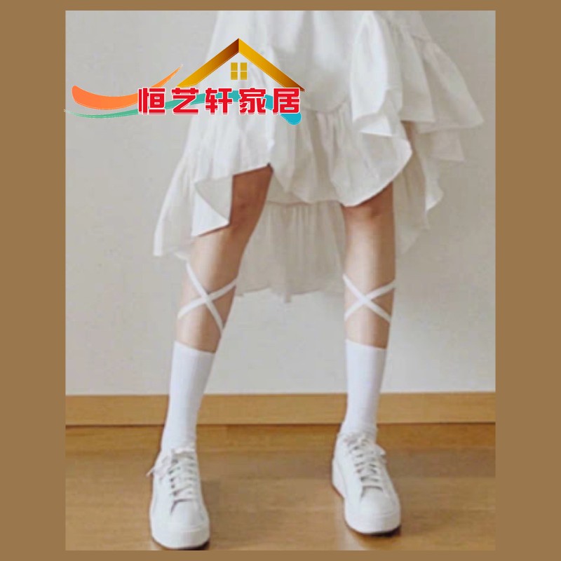 日系lolita純棉交叉綁帶可愛jk少女綁繩襪子女純色中筒小腿襪顯瘦在類目 居家日用, 防護用品, 口罩防丢链/绳中 - 來自Buy2taobao.com提供專業的淘寶代購服務
