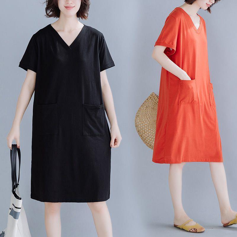 Large Easy Show thin Han loaded have more cash than can be accounted for A summer Plain colour Short sleeved Base coat Short sleeved Dressin the Maternity/Maternal supplies/Nutrition , Maternity , Dress category - from Buy2taobao.com to provide professional Taobao agent buy service