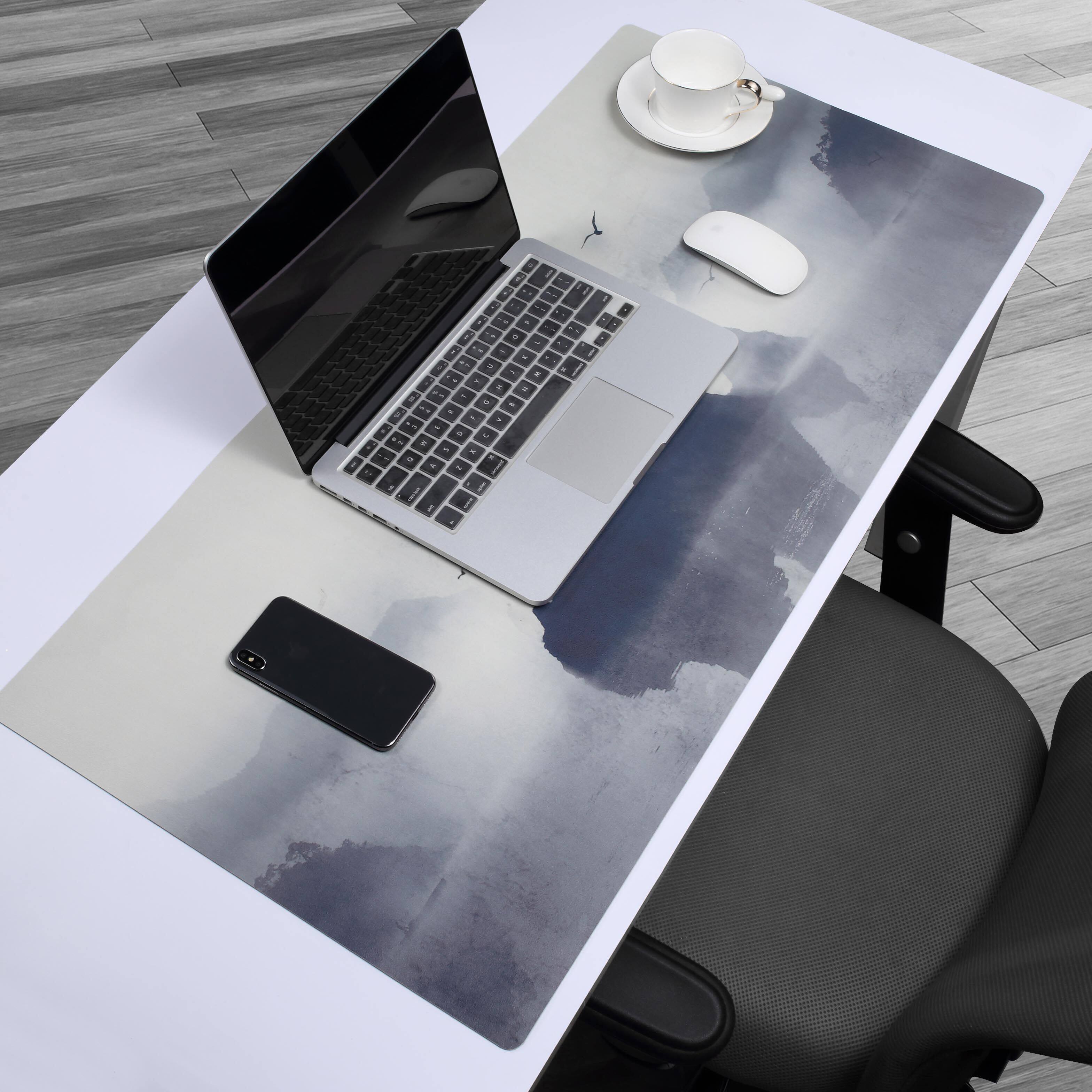 水墨墨风学生工作写字垫中国风超大鼠标垫办公桌防水鼠标垫