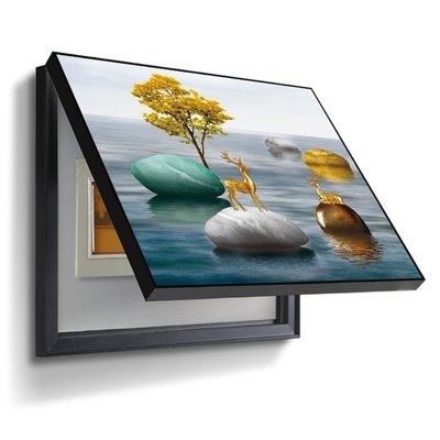 家装饰品墙面壁画电表箱装饰画免打孔现代简约配电箱轻奢挂画