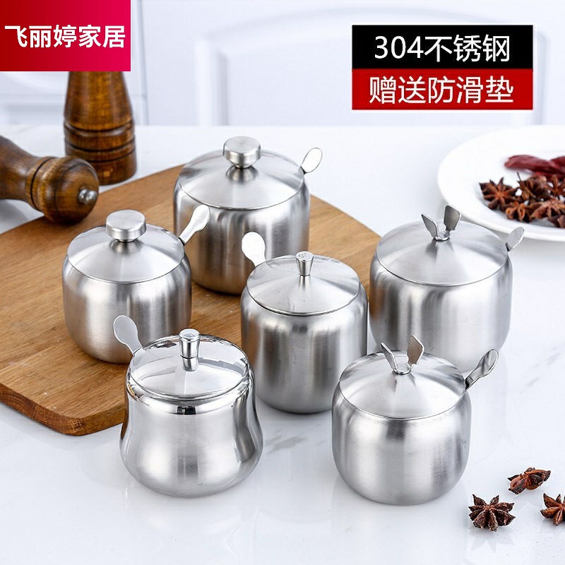 大油瓶酱油罐的圆形糖罐子调味辣椒罐调味品罐装置物金属不锈钢调|ruв категории кухня/посуда, кухонный Гаджет/кухня хранения, тарного хранения/кухня хранения посуды, приправы бутылки - от Buy2taobao.com для оказания профессиональной услуги покупки агента Taobao