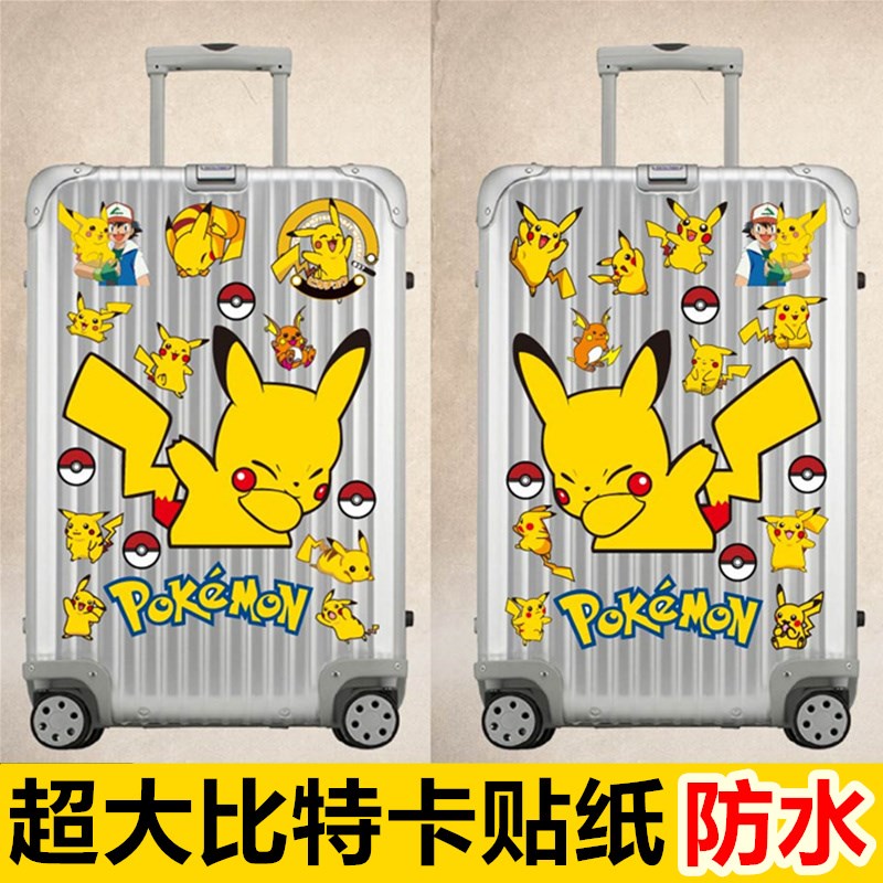 超大皮卡丘旅行箱贴纸可爱神奇数码宝贝行李箱拉杆箱防水贴纸抖音|ruв категории Цифровые аксессуары, Ноутбук аксессуары, Ноутбук личности наклейки - от Buy2taobao.com для оказания профессиональной услуги покупки агента Taobao