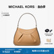 MICHAEL KORS Enzo 女士中号皮质褶皱单肩包