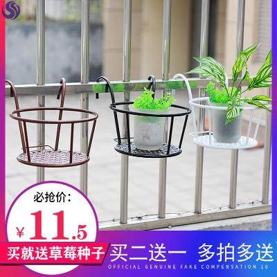 窗外置物架筐阳台外养花架固定室外护栏挂吊篮窗台宽20小空间