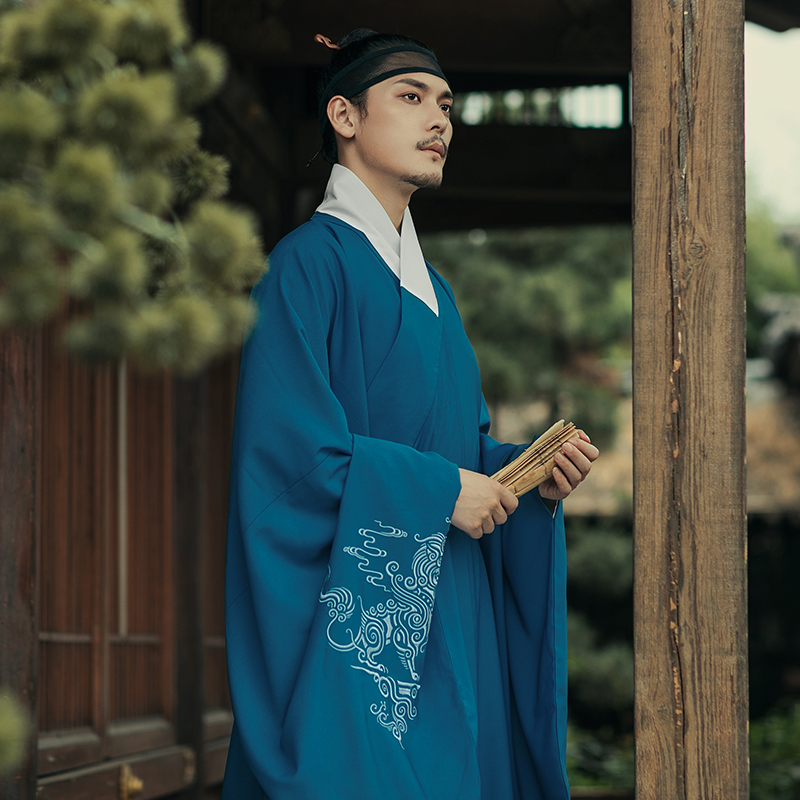 金陵阅江花朝记原创古迹寻踪系列原创明制直身春秋汉服男装