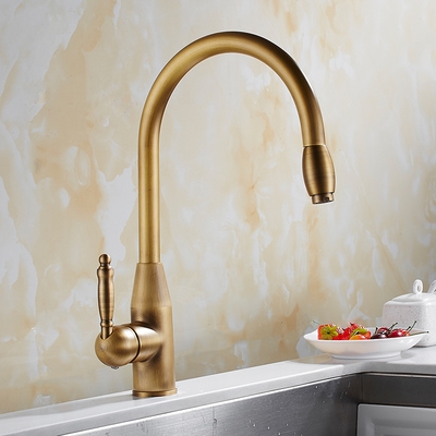 水龙头冷热全铜欧式古铜色图片