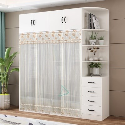 衣柜门帘简易拉图片