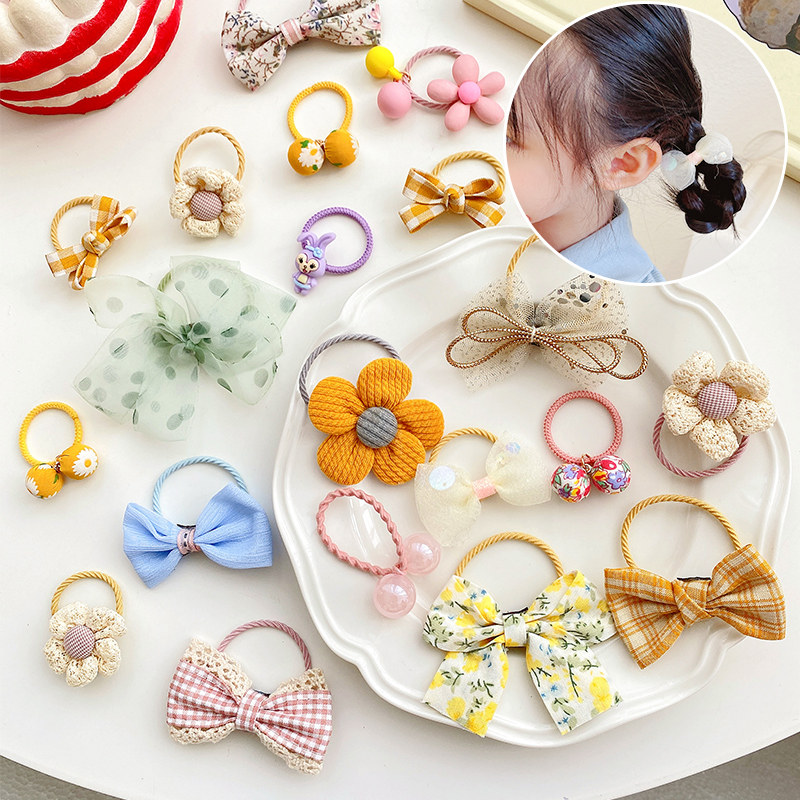 皮筋女孩扎头儿童不伤发弹性好头绳网红发绳宝宝扎小啾啾发圈发饰