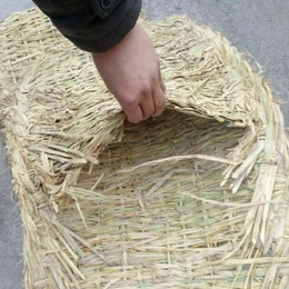 坷让~草包稻草 防汛垫子防汛 防洪袋 防滑草编织袋 农用草袋防