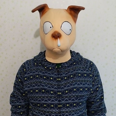 b二哈头套手工表演面具人宠物猩猩头像万圣节仿真同款驴头萌系动