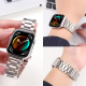 适用华为fit4表带不锈钢金属腕带新款华为watch4pro三钢珠替换带fit3高级感男款女流行夏天智能运动手表表链