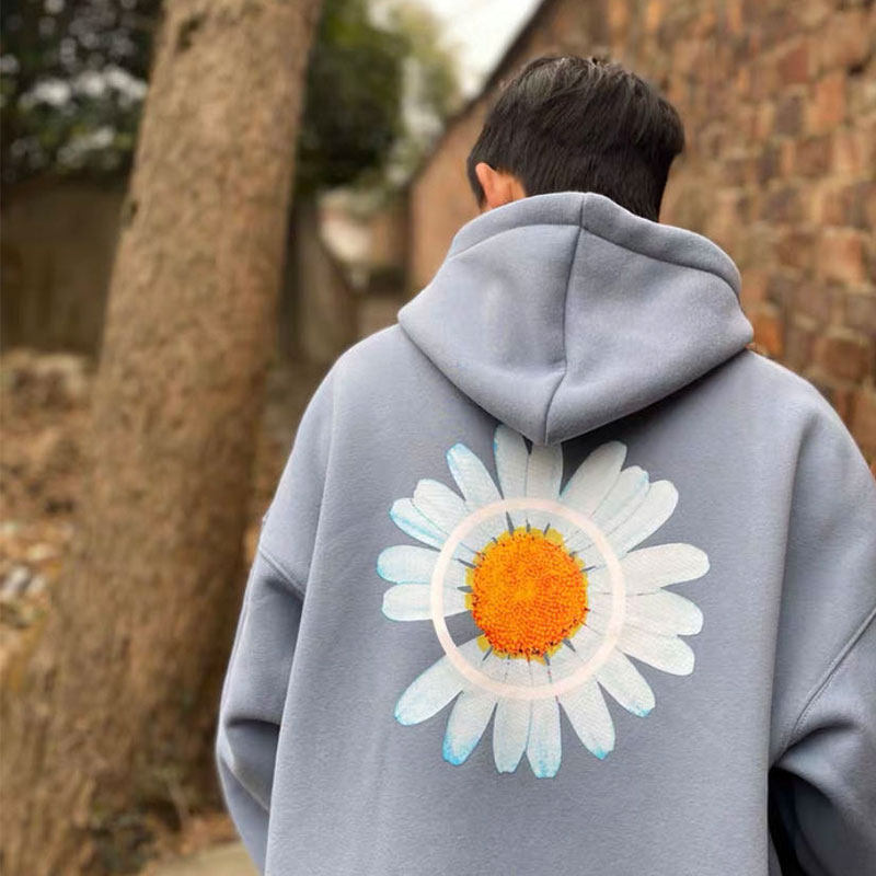 卫衣gd_潮流gd同款小雏菊春季宽松情侣连帽套头薄绒卫衣优惠券