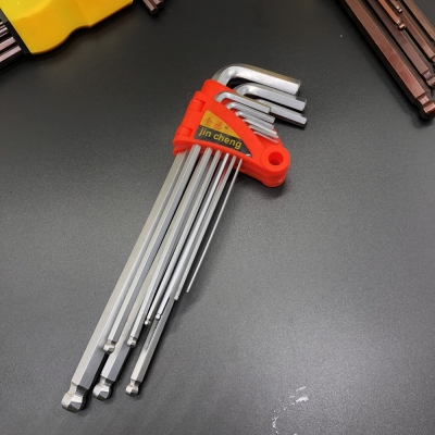 内t六角扳手带中孔梅花星型内六方米字形六角扳手梅花九件套新款