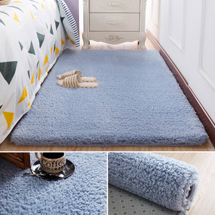 小地毯家用客厅卧室床边网红同款北欧ins风满铺可爱可坐毛毯地垫
