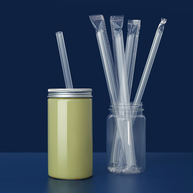 一次性粗吸管500支独立包装商用食品级塑料大头透明珍珠奶茶吸管