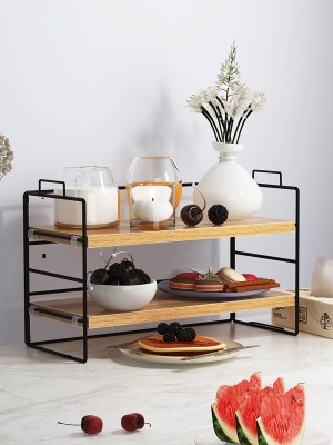 餐桌上的架子置物架图片