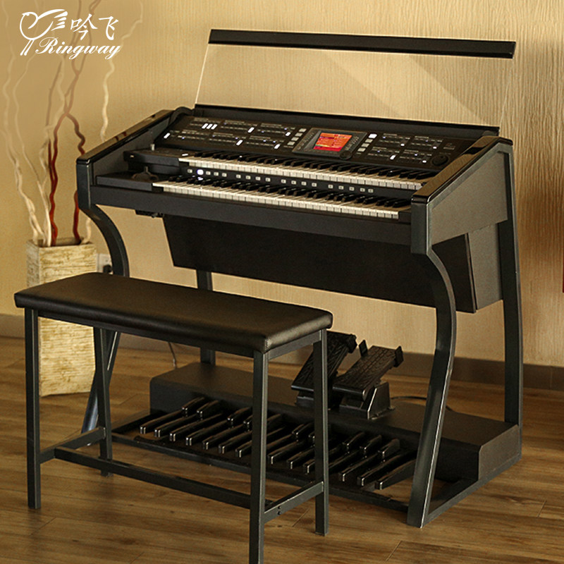吟飞双排键rs800电子管风琴 儿童初学者智能数码钢琴