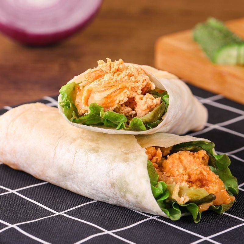 jkc老北京鸡肉卷墨西哥鸡肉卷香辣冷冻半成品加热速食早餐肉卷