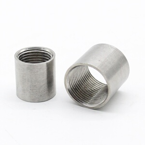 304不锈钢双内丝直接水管接头内牙内螺丝管六分焊接直通4分6分.