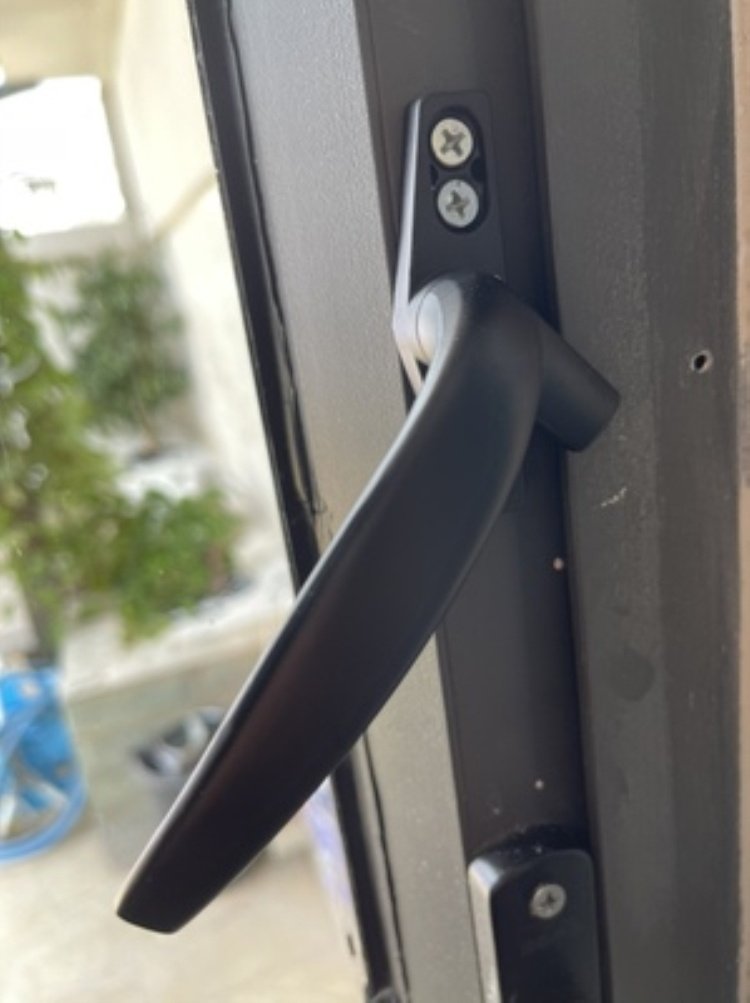 塑钢50型平开窗老式门窗七字执手铝合金窗户把手窗户锁扣门窗拉手