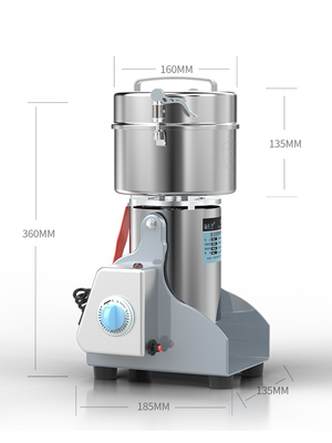 家用小型钢干磨五谷杂粮磨粉机图片
