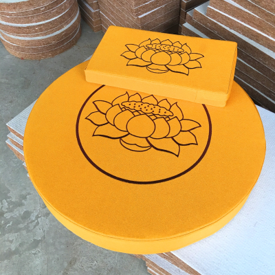 亚跪圆蒲垫垫垫形坐佛厚打麻拜棕椰加团垫垫修禅拜拜教佛