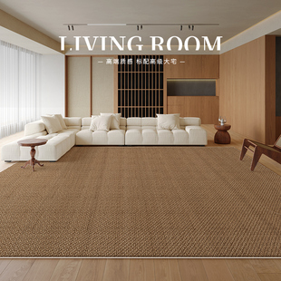 地毯客厅2024新款免洗可擦侘寂风纯色款沙发轻奢高级防水防污地垫