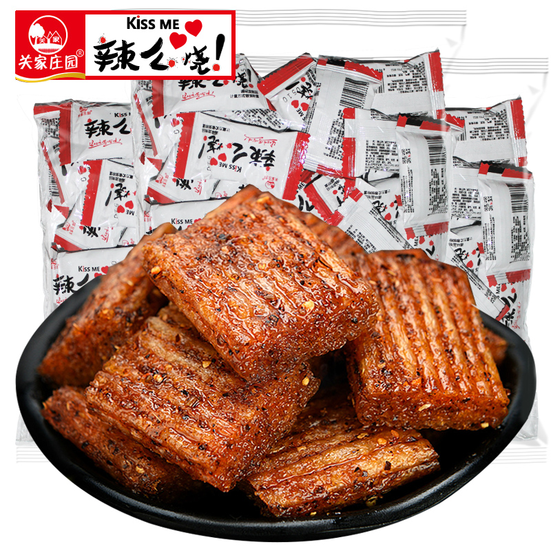 4大包大刀肉辣条网红辣片麻辣零食儿时小吃辣么烧8090后怀旧素食|ruв категории закуски/орехи/специальность, творог изделия/сушеные овощи, мясо - от Buy2taobao.com для оказания профессиональной услуги покупки агента Taobao
