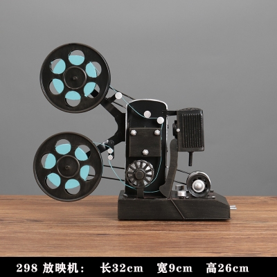 新品复古怀旧老式电影放映机模型摆件胶片机投影机道具橱窗装饰品图片