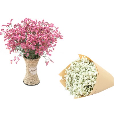 满天星干花大花束白色