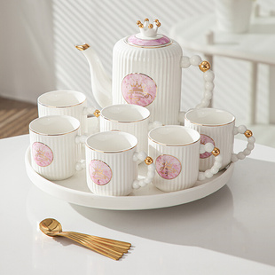 陶瓷水杯礼盒套装轻奢现代高级感杯茶具杯具家庭杯子套装客厅家用