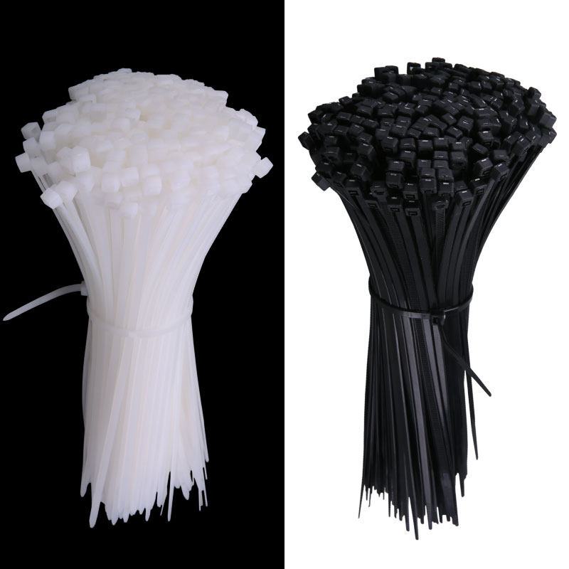 黑色尼龙扎带 塑料卡扣强力捆绑扎线带 固定器勒死狗理线器4*200