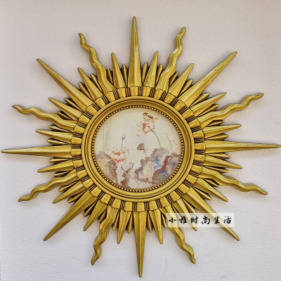 沙发背景墙装饰画太阳图片10 天空装饰画北欧客厅z挂画太阳沙发背景