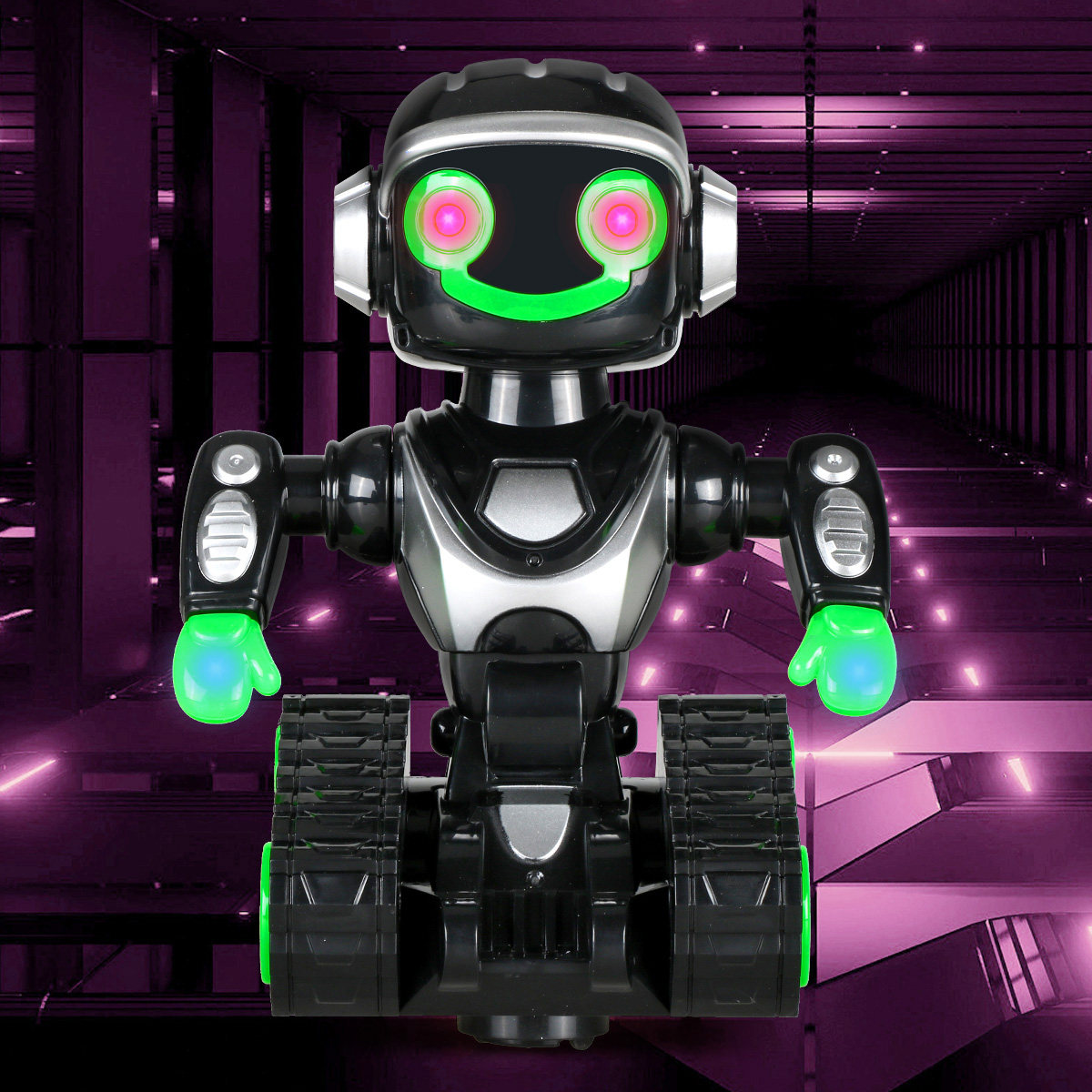 遥控机器人电动高科技对话男孩女孩玩具儿童智能全自动汽车早教机