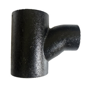 柔性铸铁管配件w型三通 铸铁排水管管件ty正三通 卡箍连接y斜三通