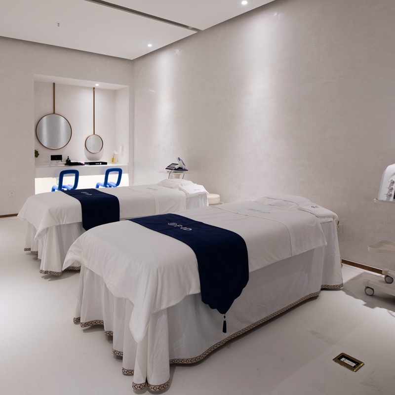 日式美容床罩四件套皮肤管理床轻奢床单美容院床上美容床床套定制