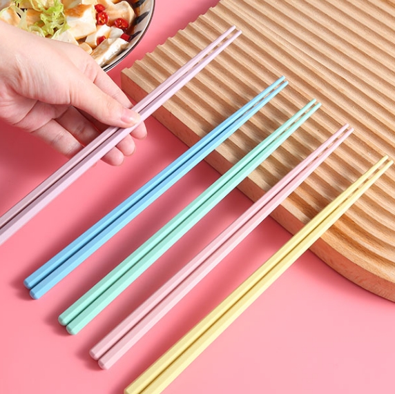马卡龙筷子家用日式高档耐高温防霉防