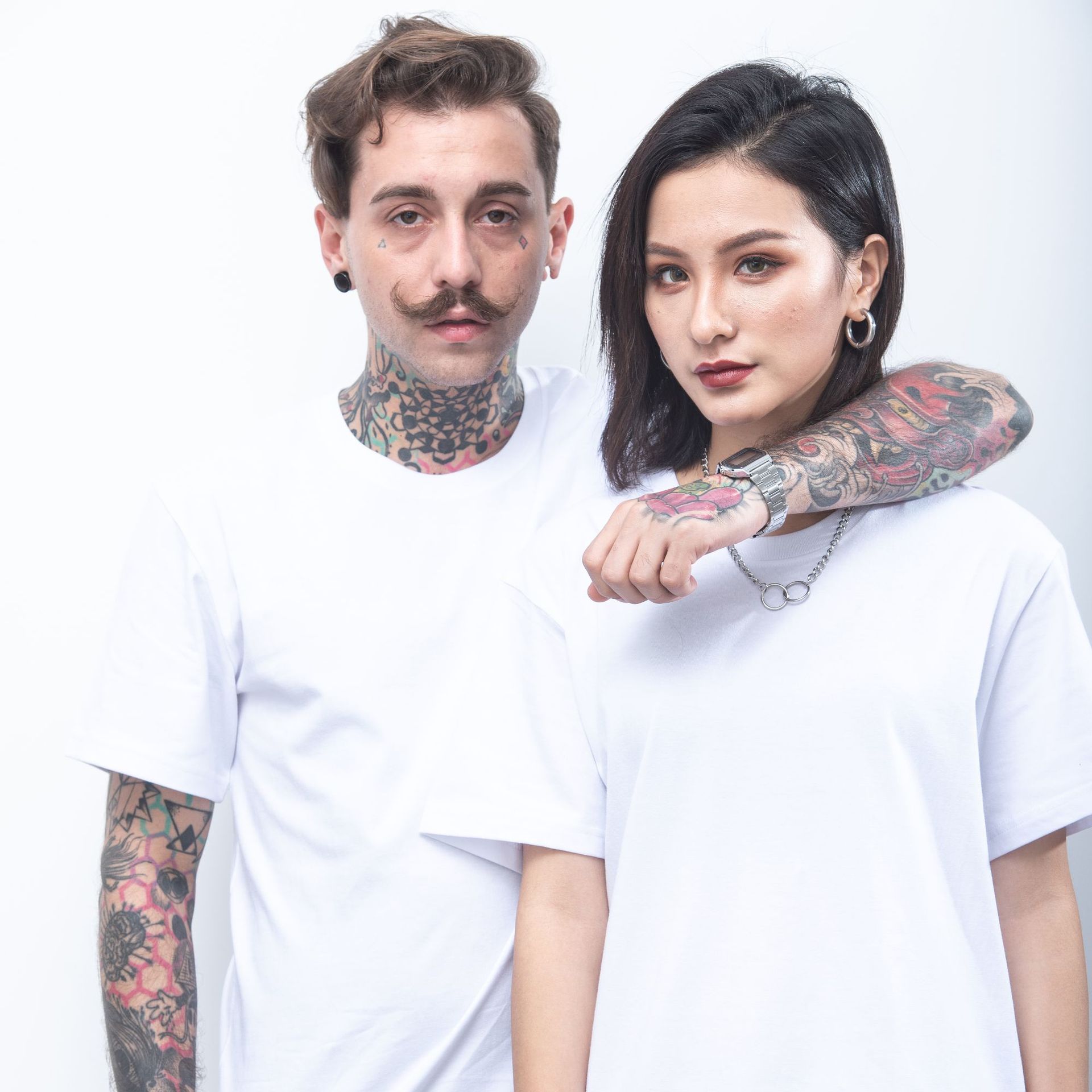 男女纯棉圆筒休闲圆领短袖数码印花定制T恤纯色班服广告衫|ruв категории Мужская одежда, футболка - от Buy2taobao.com для оказания профессиональной услуги покупки агента Taobao
