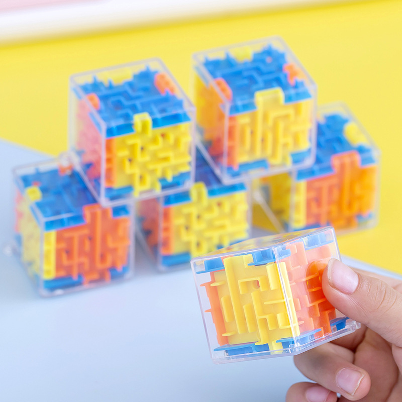 六面立体迷宫魔方儿童益智平衡走珠游戏6面迷宫玩具幼儿园小礼物